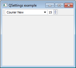 QSettings example